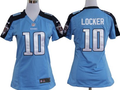 Tennessee Titans 10 Jake Locker Light Blue Game Nike Team Jersey